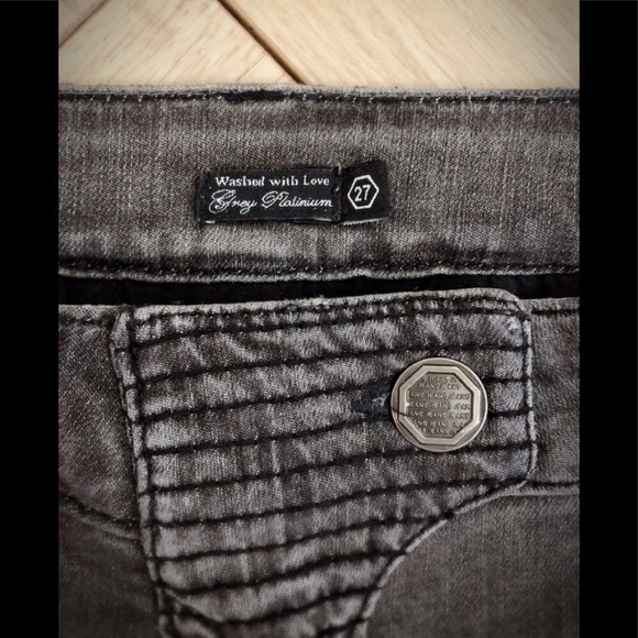 Philipp Plein Grey Moto Jeans - Picture 5 of 8